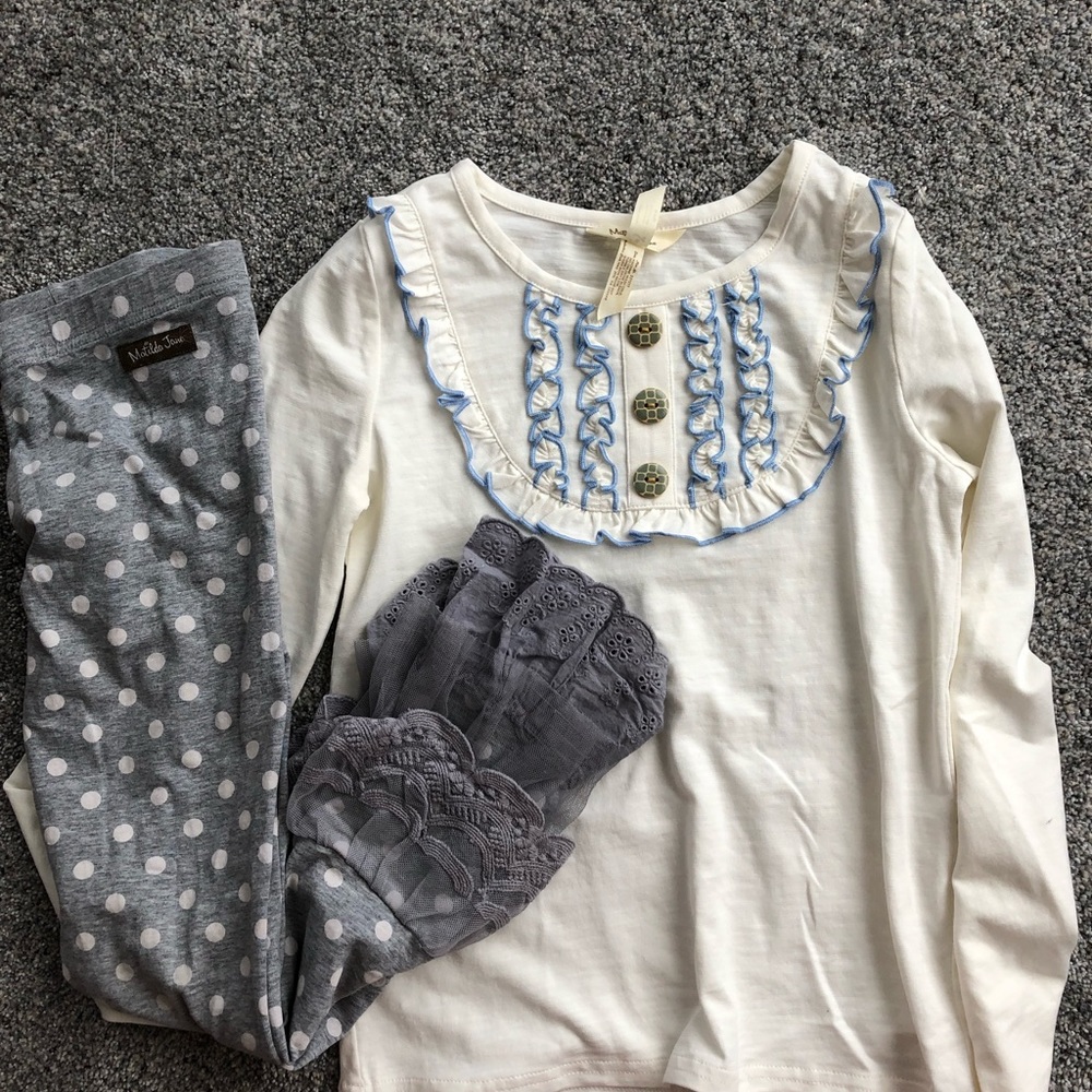 Matilda Jane size 8 shirt and bennys euc